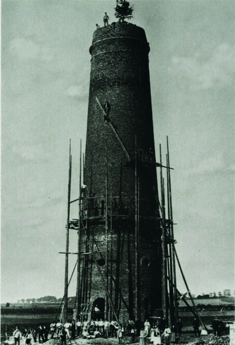 Richtfest beim Bau des Wasserturms, 1902 · Stadtarchiv Jülich