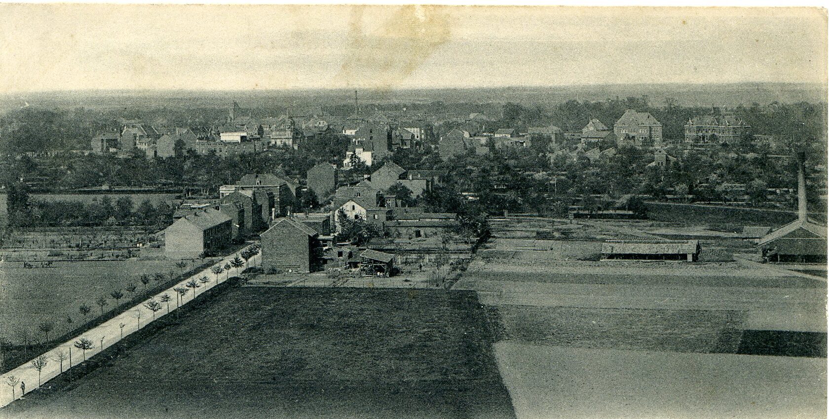 Jülich vom Wasserwerk aus gesehen, um 1906